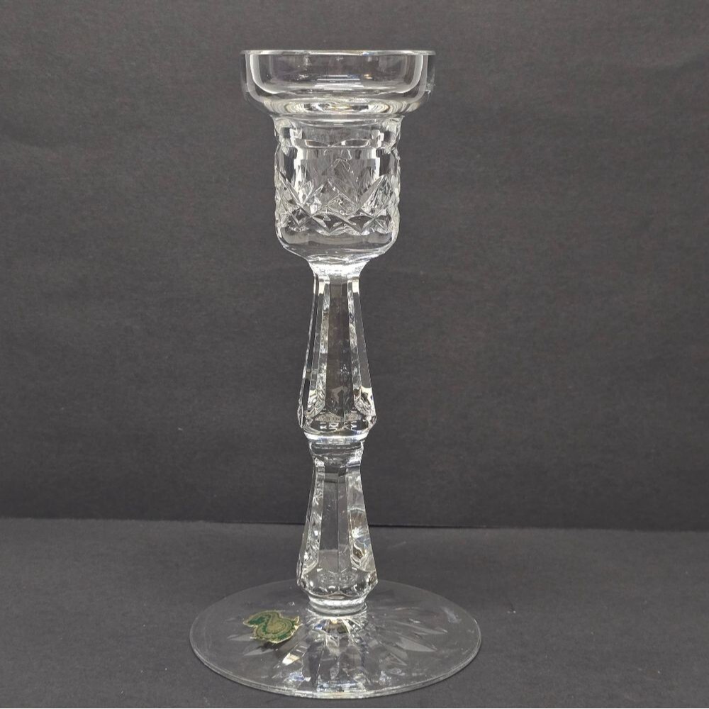 Waterford 7.25” Irish Single Crystal Candle Stick Holder Classic Luxury Ireland